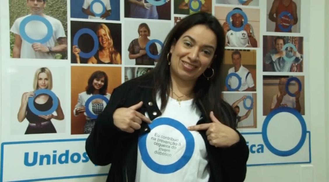 Solange em ação de conscientização sobre saúde ocular e diabetes